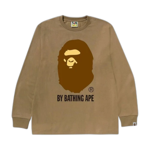 BAPE By Bathing Ape Long-Sleeve Tee 'Beige'