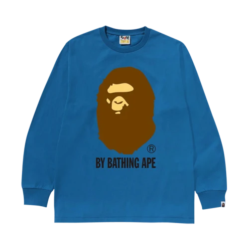 BAPE By Bathing Ape Long-Sleeve Tee 'Blue'