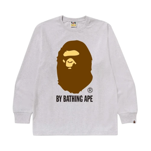 BAPE By Bathing Ape Long-Sleeve Tee 'Grey'