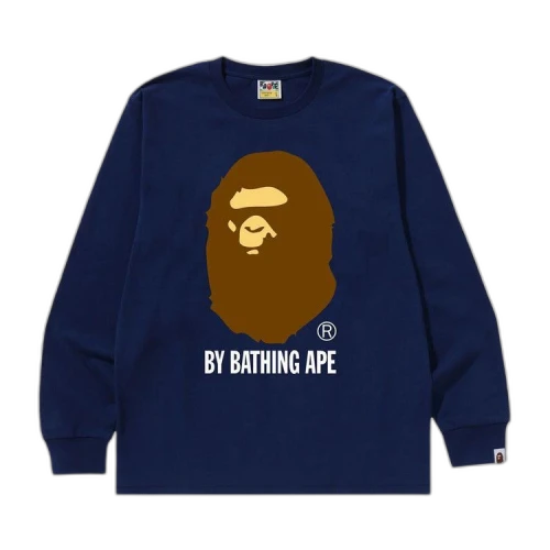 BAPE By Bathing Ape Long-Sleeve Tee 'Navy'