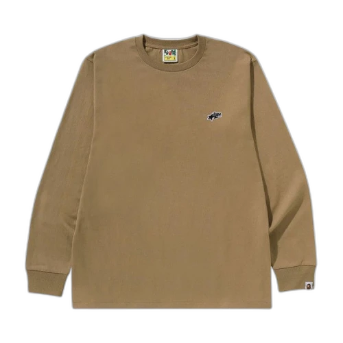 BAPE Sta One Point Long-Sleeve Tee 'Beige'