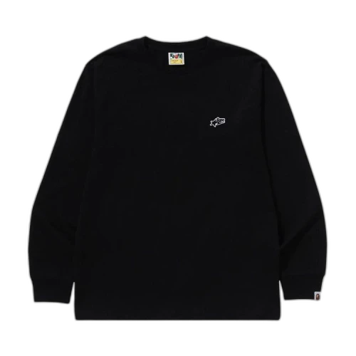 BAPE Sta One Point Long-Sleeve Tee 'Black'