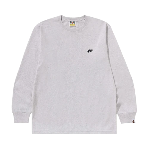 BAPE Sta One Point Long-Sleeve Tee 'Grey'