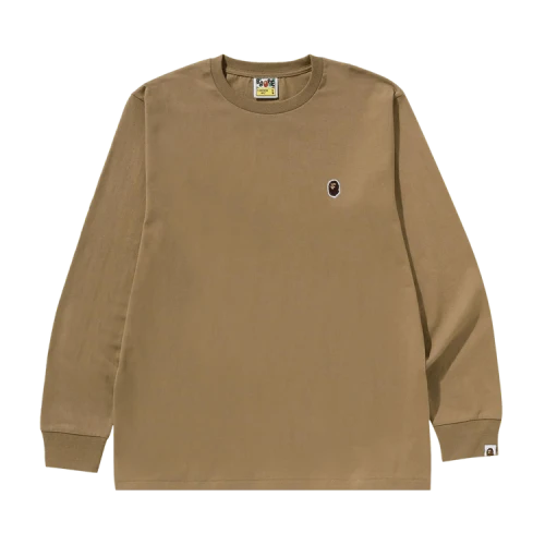 BAPE One Point Long-Sleeve Tee 'Beige'