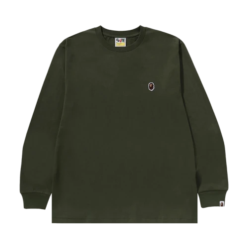 BAPE One Point Long-Sleeve Tee 'Olive Drab'
