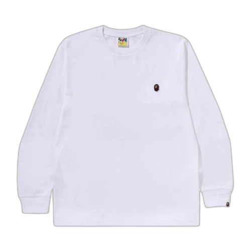 BAPE One Point Long-Sleeve Tee 'White'