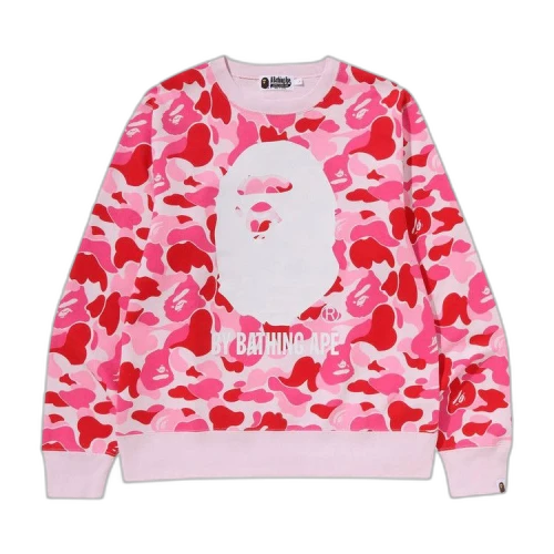 BAPE ABC Camo By Bathing Ape Crewneck Sweat 'Pink'