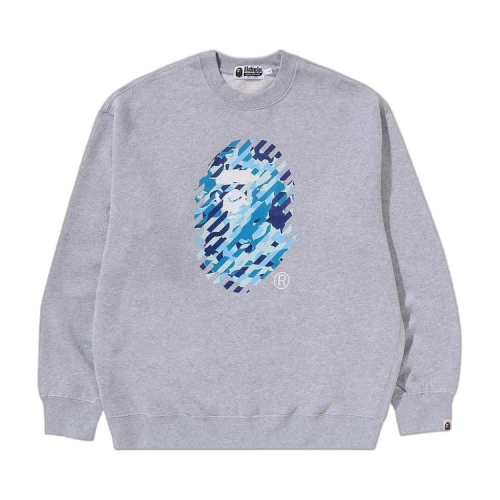 BAPE ABC Camo Ape Head Relaxed Fit Crewneck Sweatshirt 'Grey'