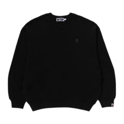 BAPE One Point Relaxed Fit Crewneck Sweatshirt 'Black'