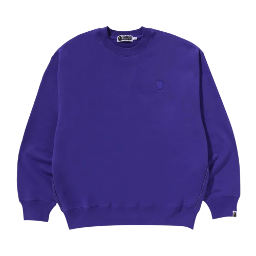 BAPE One Point Relaxed Fit Crewneck Sweatshirt 'Purple'