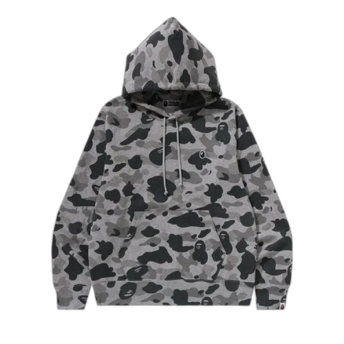 BAPE Heather Grey Camo Pullover Hoodie 'Grey'