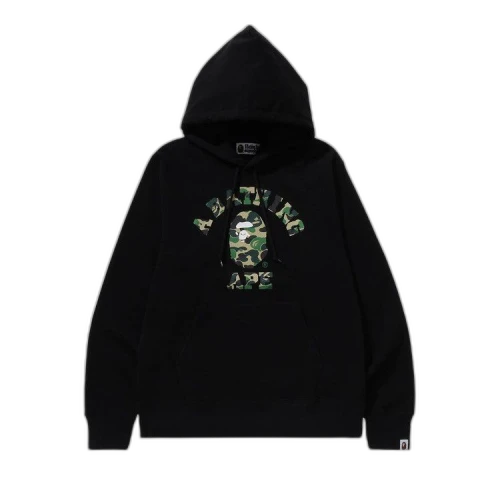 BAPE ABC Camo College Pullover Hoodie 'Black'