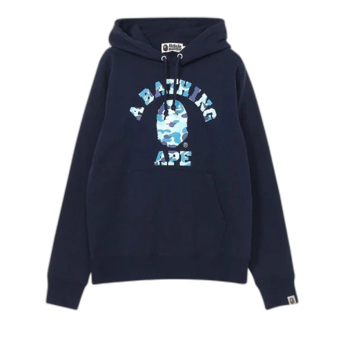 BAPE ABC Camo College Pullover Hoodie 'Navy'