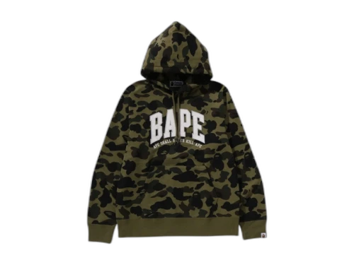 BAPE 1st Camo Bape Pullover Hoodie Green
