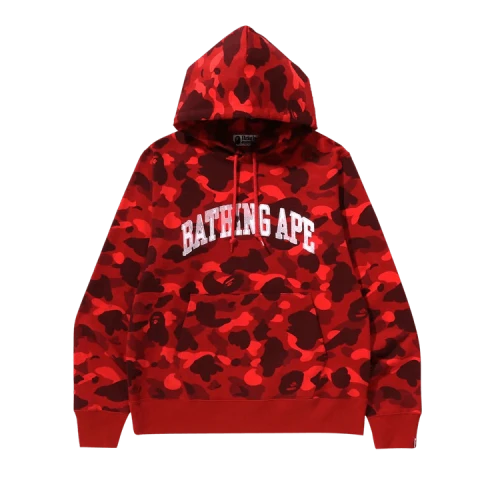 BAPE Color Camo Pullover Hoodie 'Red'