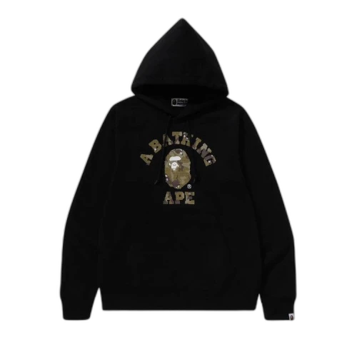 BAPE Bitmap College Pullover Hoodie 'Black'