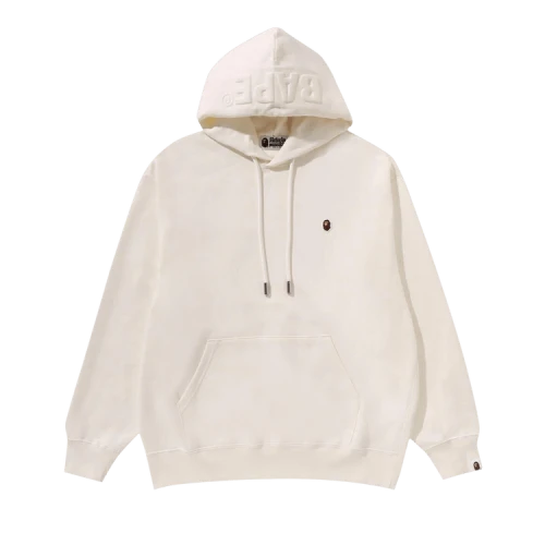 BAPE One Point Relaxed Fit Pullover Hoodie 'Ivory'