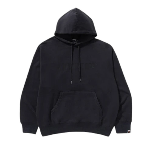 BAPE Garment Dye Bathing Ape Logo Relaxed Fit Pullover Hoodie 'Grey'