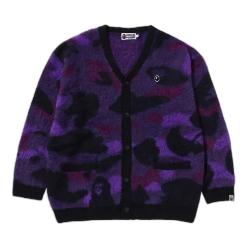 BAPE Color Camo Cardigan 'Purple'