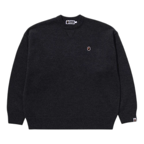 BAPE One Point Relaxed Fit Sweater 'Charcoal'