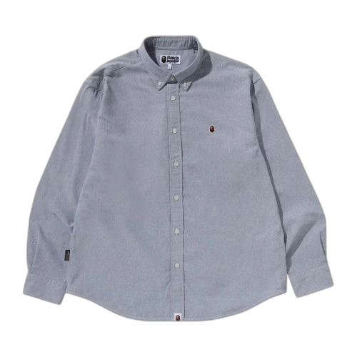BAPE One Point Oxford Long-Sleeve Shirt 'Black'