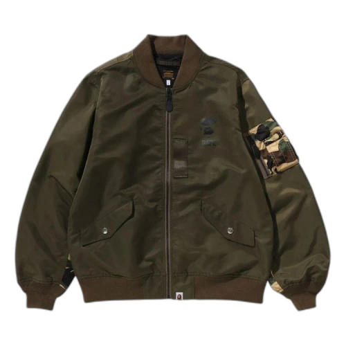 BAPE 1st Camo Bomber Jacket 'Olive Drab'