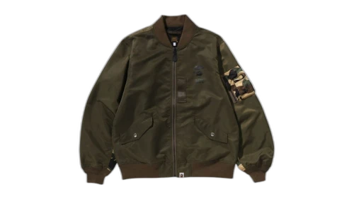 BAPE 1st Camo Bomber Jacket Olivedrab