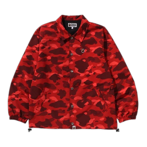 BAPE Color Camo One Point Coach Jacket 'Red'