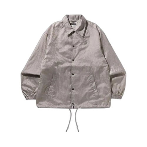 BAPE Lux Sport Pattern Jacquard Nylon Coach Jacket 'Grey'