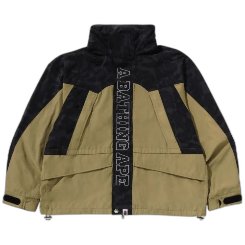 BAPE Camo Panel Snowboard Jacket 'Olive Drab'