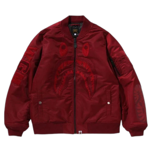 BAPE Shark MA-1 'Burgundy'