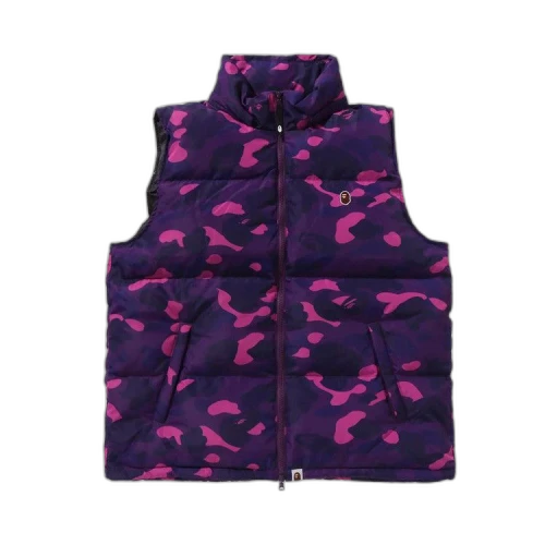 BAPE Color Camo Down Vest 'Purple'