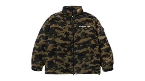 BAPE 1st Camo Down Jacket (SS25) Green