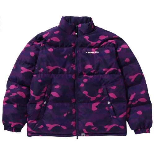 BAPE Color Camo Reversible Down Jacket 'Purple'