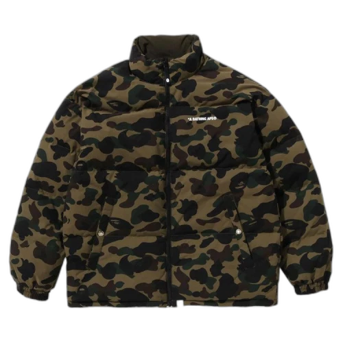 BAPE 1st Camo Reversible Down Jacket 'Green'
