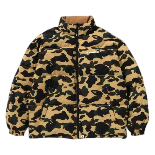 BAPE 1st Camo Reversible Down Jacket 'Yellow'