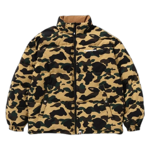 BAPE 1st Camo Reversible Down Jacket 'Yellow'