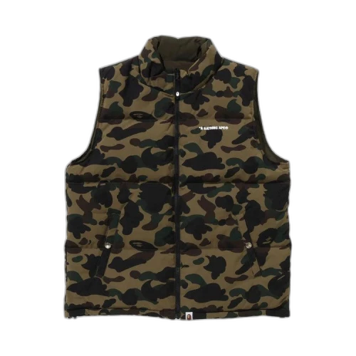 BAPE 1st Camo Reversible Down Vest 'Green'