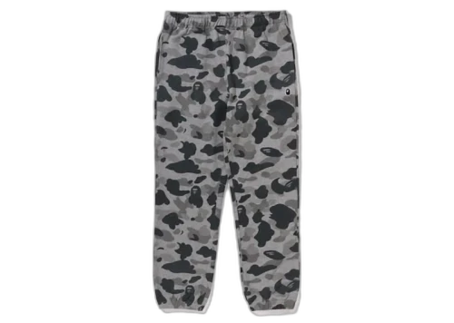 BAPE Heather Gray Camo Sweatpants Gray