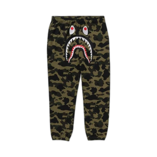 BAPE 1st Camo Shark Sweatpants 'Green'