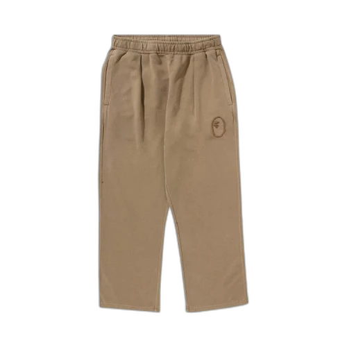 BAPE Garment Dye Oversized Fit Sweatpants 'Beige'