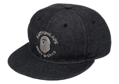 BAPE Busy Work Denim Cap Black