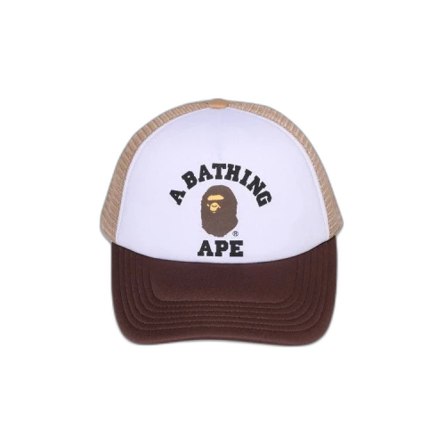 BAPE College Mesh Cap 'Beige'