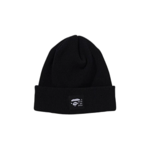 BAPE Logo Knit Cap 'Black'