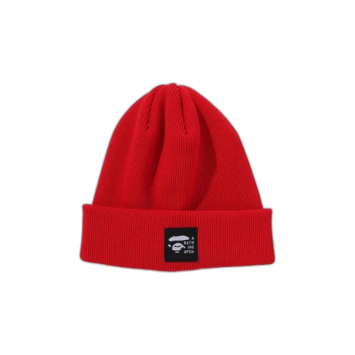 BAPE Logo Knit Cap 'Red'