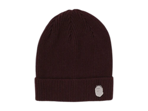 BAPE One Point Knit Cap (FW24) Brown