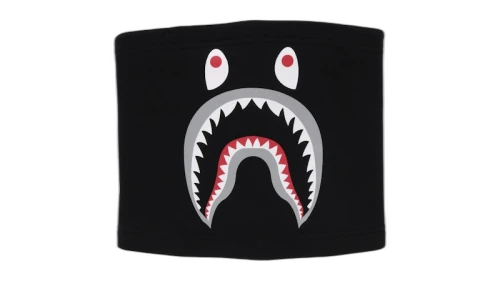 BAPE Shark Motif Neck Warmer Red