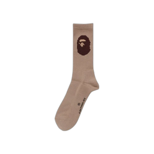 BAPE Ape Head Socks 'Beige'