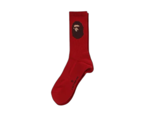 BAPE Ape Head Socks (SS25) Red