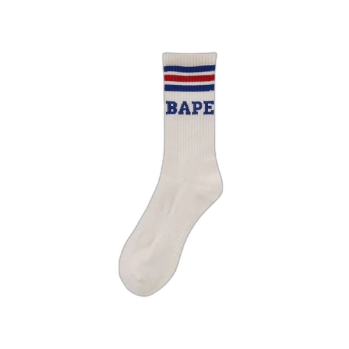 BAPE Stripe Socks 'Blue/Red'